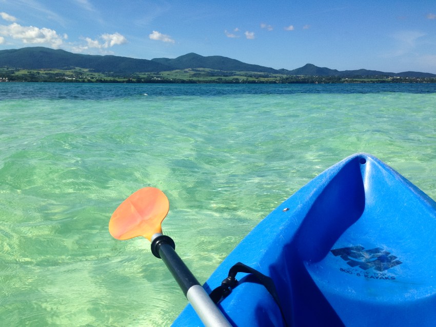 guadeloupe, kayak, basse terre, lagon