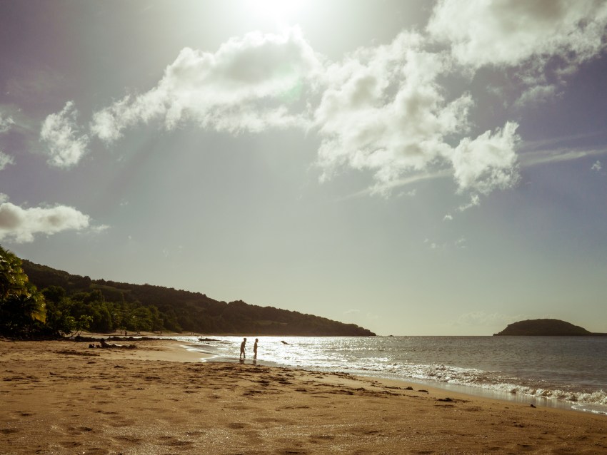 guadeloupe, plage, retour d'inspiration