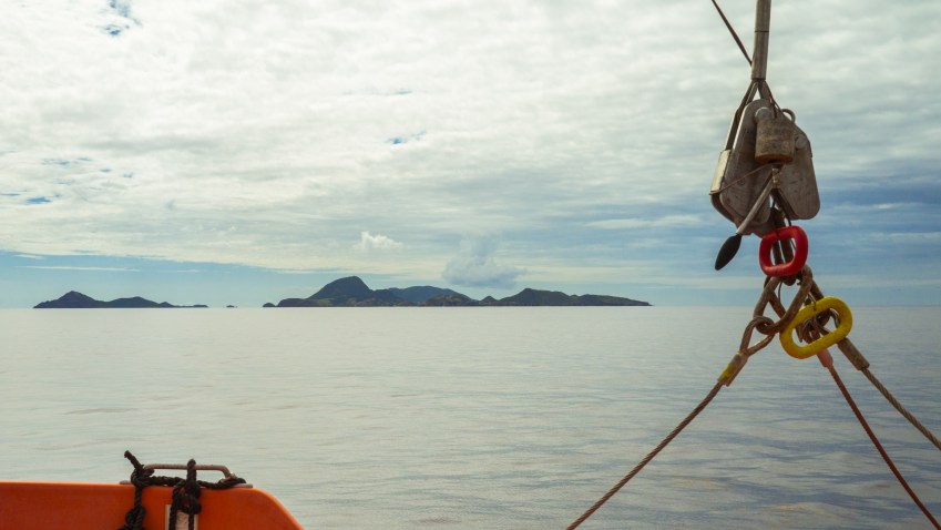les saintes, guadeloupe, en bateau