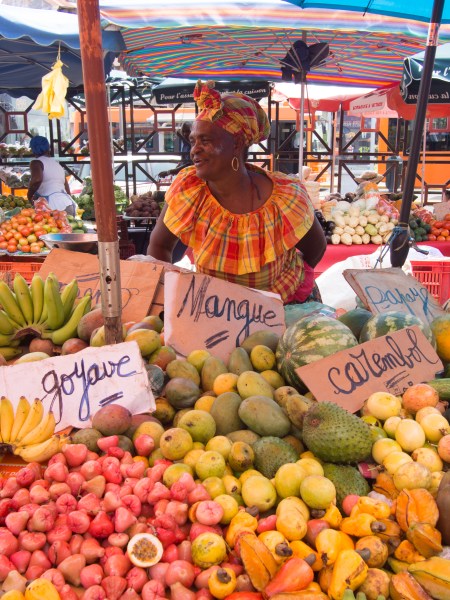 couleurs, ambiances, marché, pointe à pitre, guadeloupe