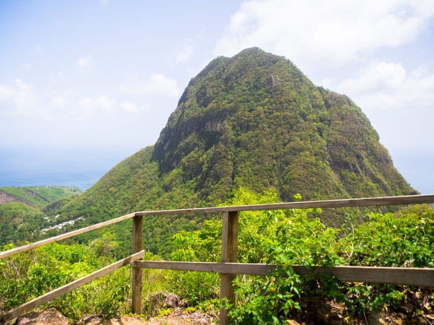 sainte lucie, soufrière, pitons, antilles, caraibes, stlucia