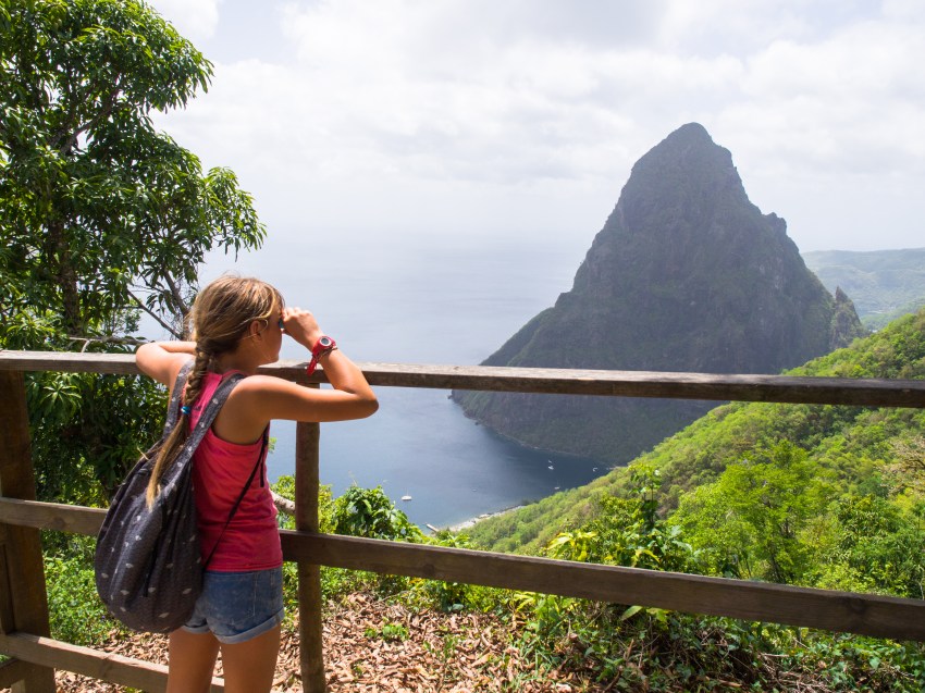 sainte lucie, soufrière, pitons, antilles, caraibes, stlucia