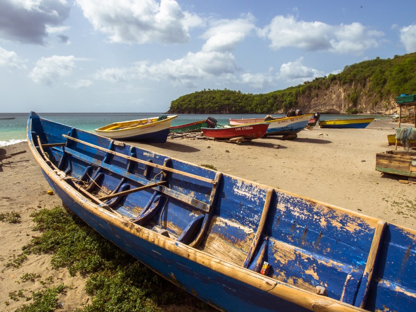 sainte lucie, canaries, anse la raye, caraïbes