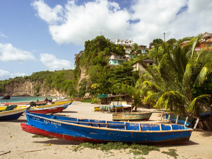 sainte lucie, canaries, anse la raye, caraïbes
