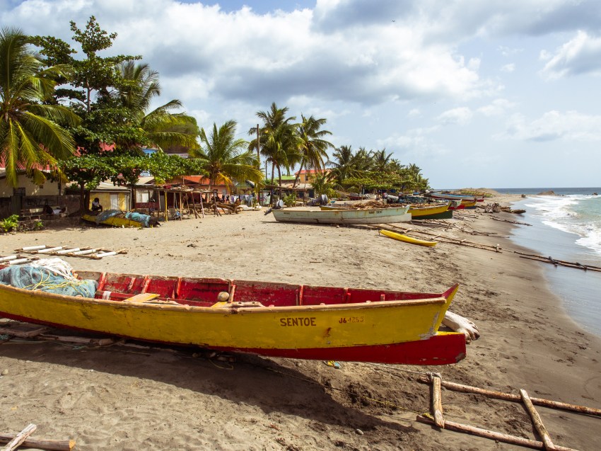 sainte lucie, canaries, anse la raye, caraïbes