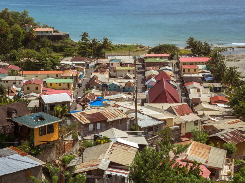 sainte lucie, canaries, anse la raye, caraïbes