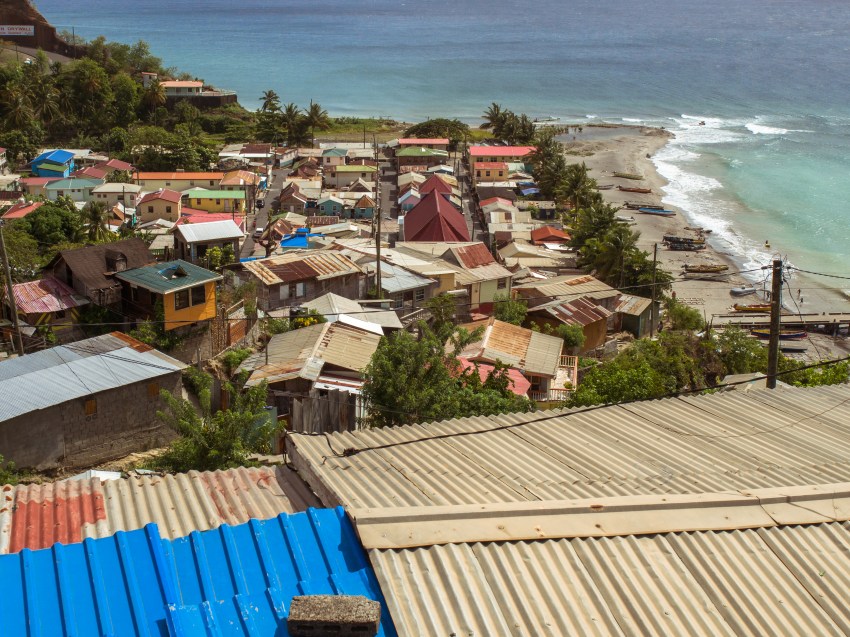 sainte lucie, canaries, anse la raye, caraïbes