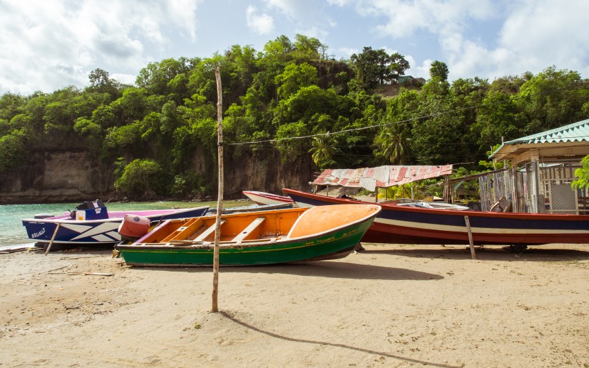 sainte lucie, canaries, anse la raye, caraïbes