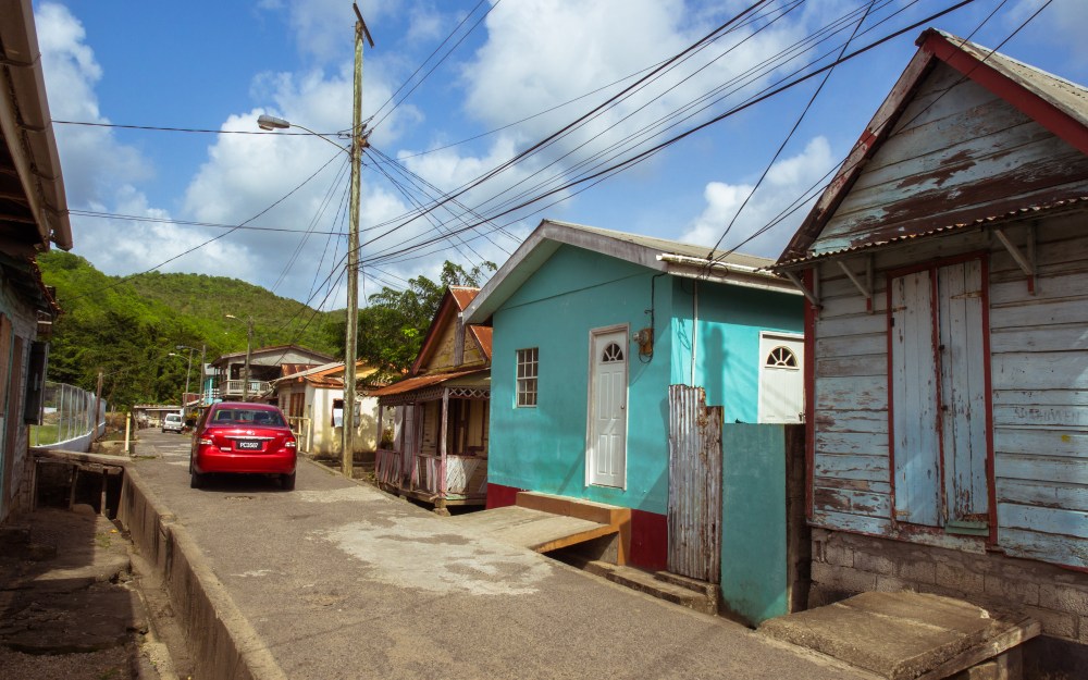 anse la raye, sainte lucie, photographie, village, fish party