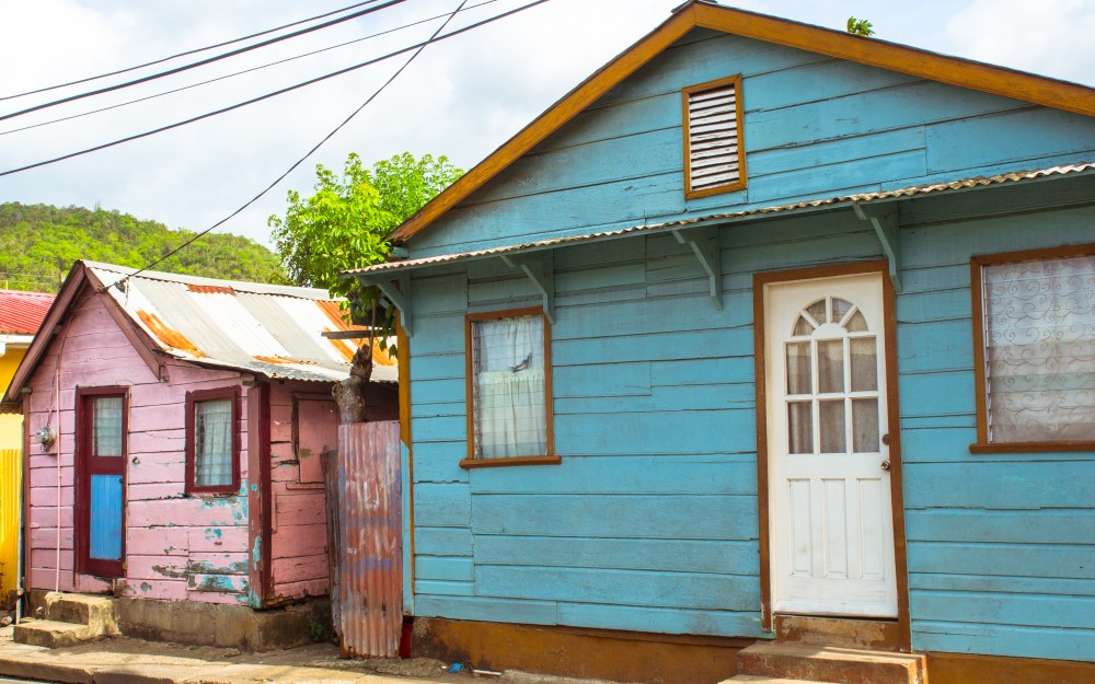 anse la raye, sainte lucie, photographie, village, fish party