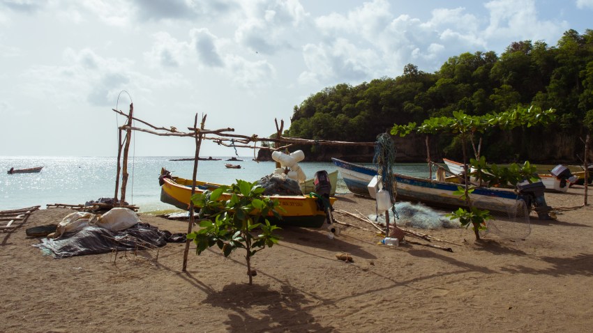 sainte lucie, canaries, anse la raye, caraïbes