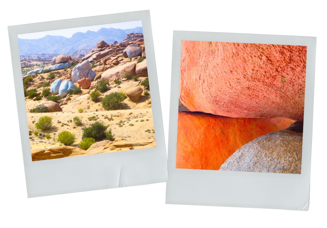 verame, tafraout, maroc, anti-atlas, rochers bleus