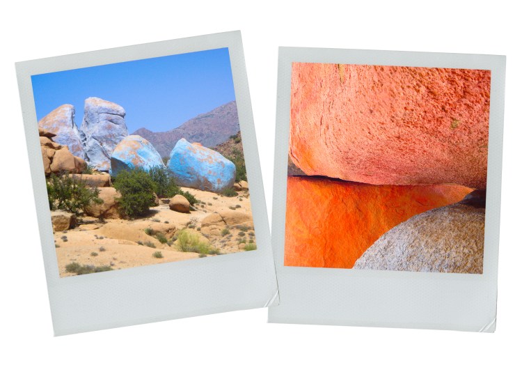 verame, tafraout, maroc, anti-atlas, rochers bleus