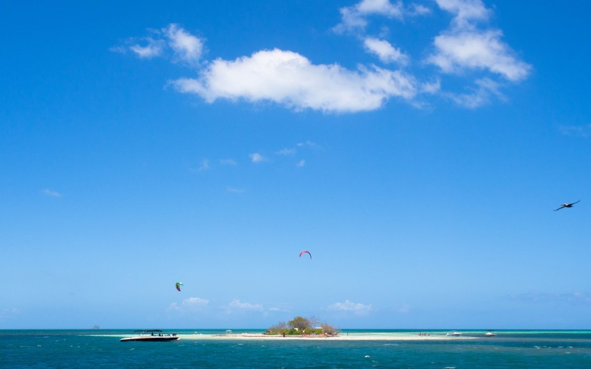 îlet blanc, guadeloupe, lagon