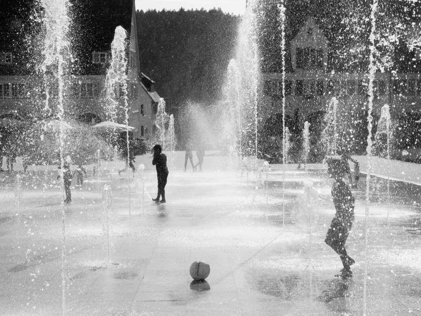 freudenstadt, allemagne, jeux d'eau, forêt noire, schwarzwald, blackforest