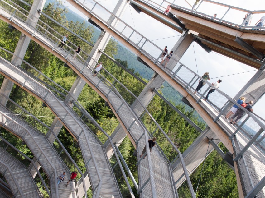 bad wildbad, canopée, baumwipfelpfad, Schwarzwald, foret noire, sommerbergbahn