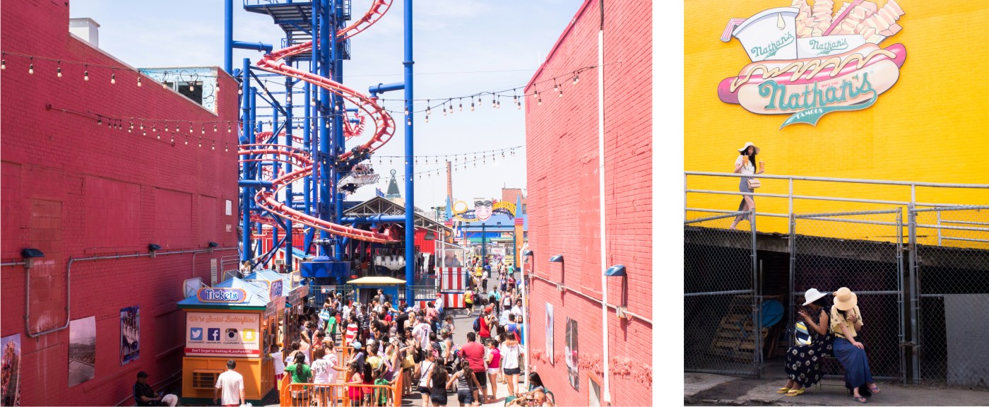 coney island, new york, brooklyn, hotdog, états unis