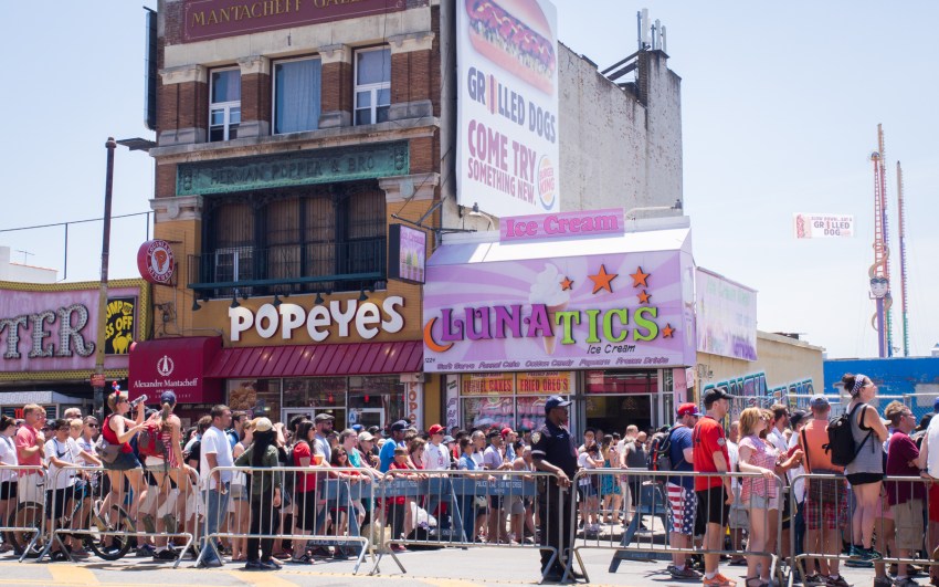 coney island, new york, brooklyn, hotdog, états unis