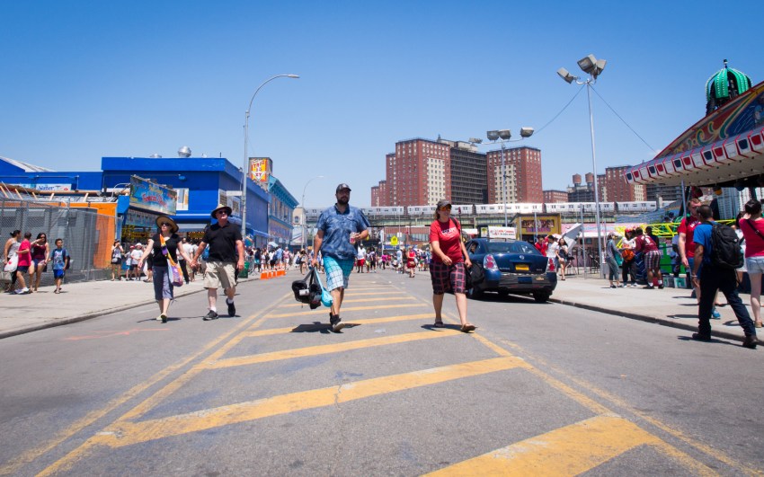 coney island, new york, brooklyn, hotdog, états unis