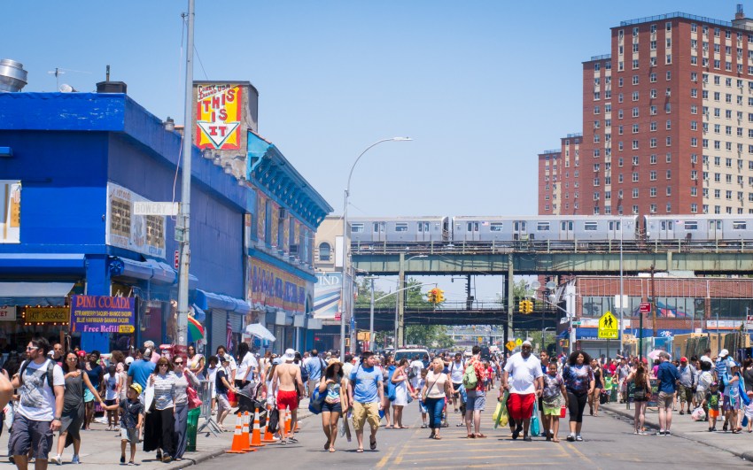 coney island, new york, brooklyn, hotdog, états unis