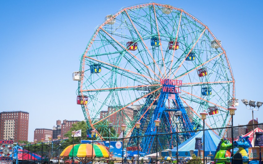 coney island, new york, brooklyn, hotdog, états unis