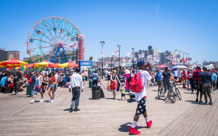 coney island, new york, brooklyn, hotdog, états unis