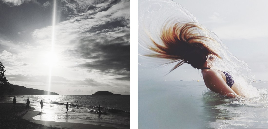 plage, guadeloupe, antilles