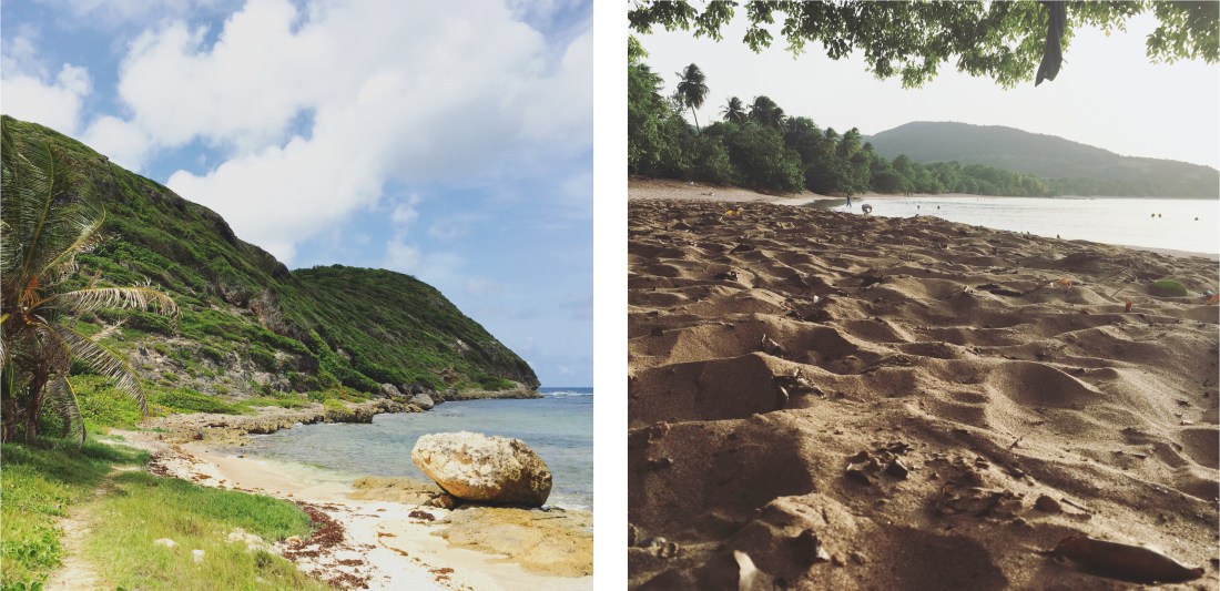 plage, guadeloupe, antilles