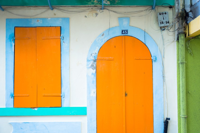 pointe à pitre, guadeloupe, façade, marché