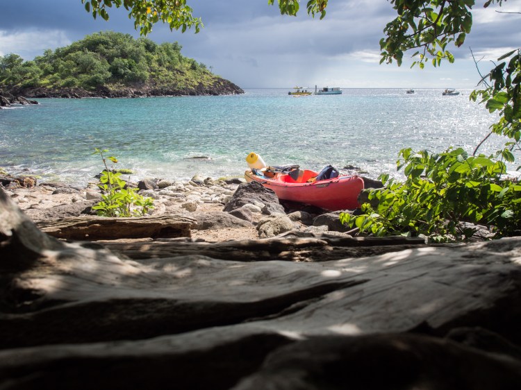 kayak, malendure, reserve cousteau, bouillante, guadeloupe