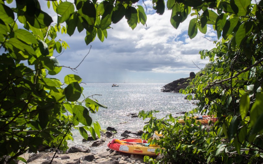 kayak, malendure, reserve cousteau, bouillante, guadeloupe