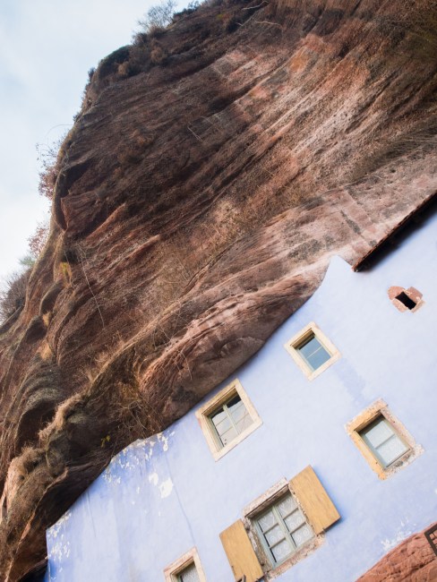 neige, givre, hiver, alsace, graufthal, maisons, rocher