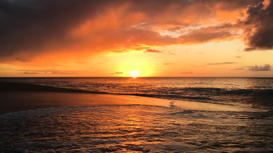 guadeloupe, coucher de soleil, la perle, deshaies