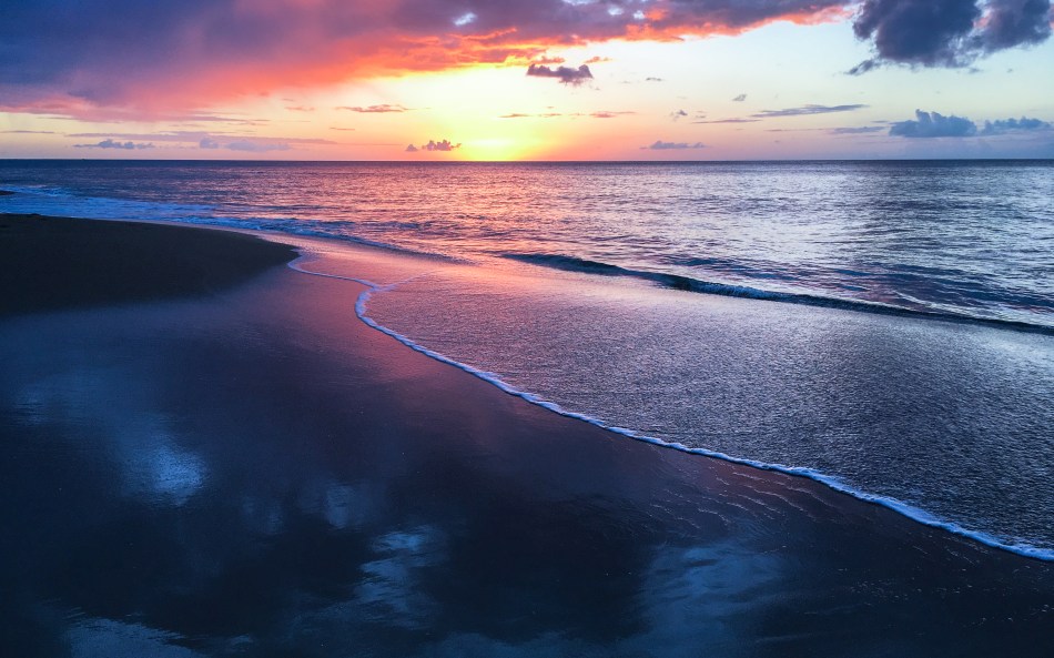 guadeloupe, coucher de soleil, la perle, deshaies