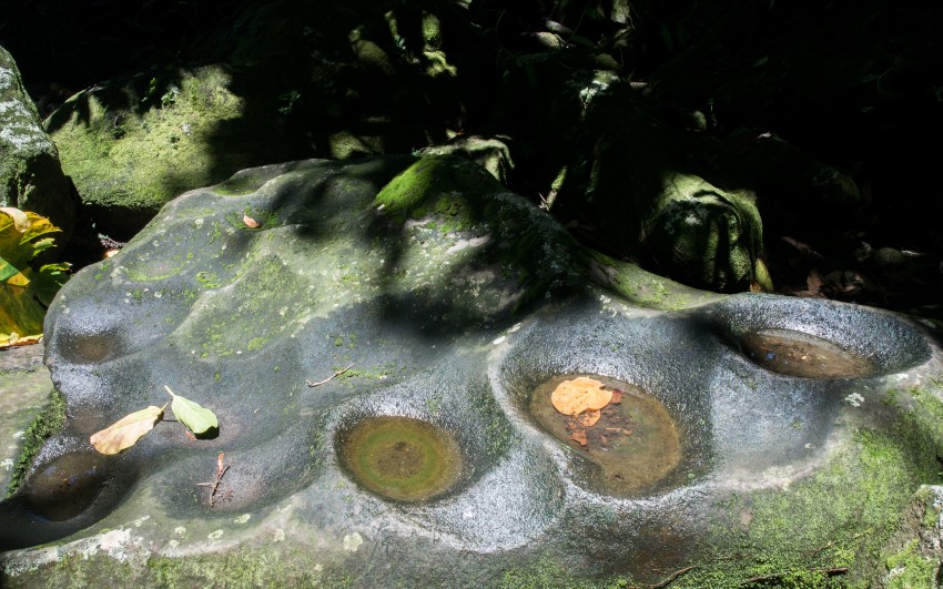 guadeloupe, parc des roches gravées, trois rivières