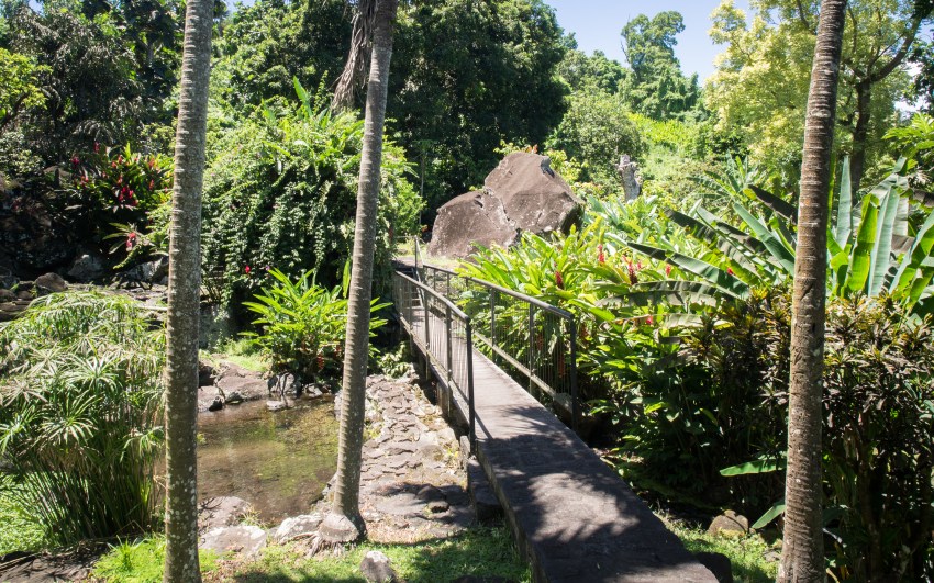 guadeloupe, parc des roches gravées, trois rivières