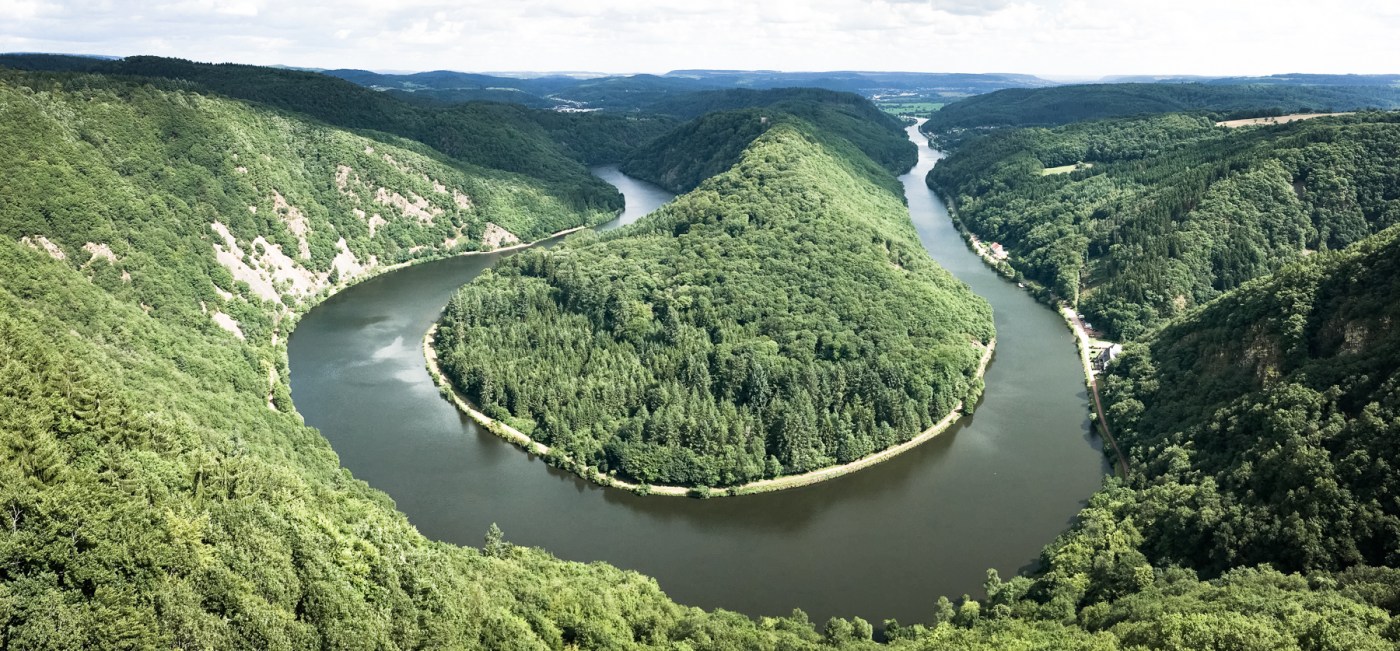 boucle de la sarre, allemagne, saarschleife