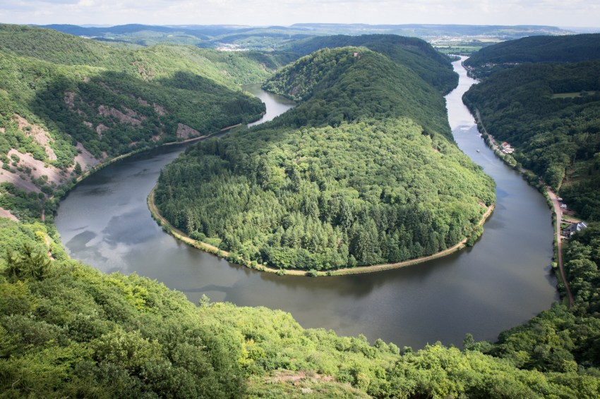 boucle de la sarre, allemagne, saarschleife