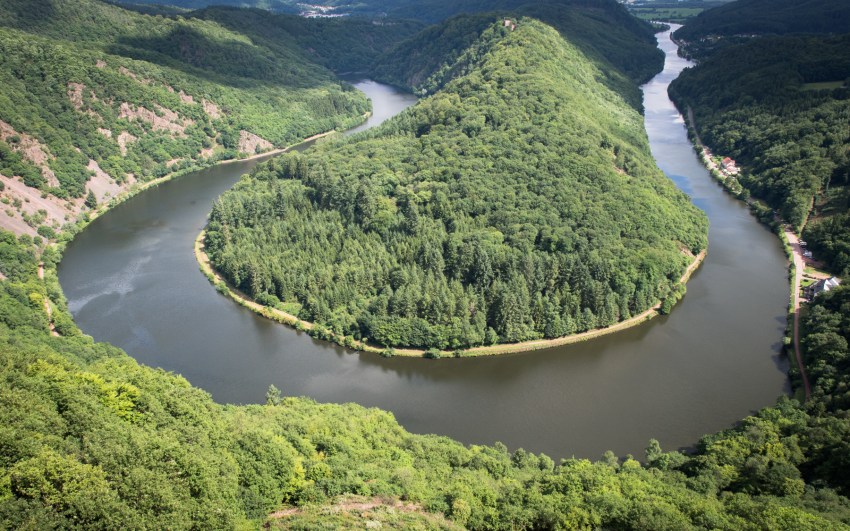 boucle de la sarre, saarschleife, allemagne