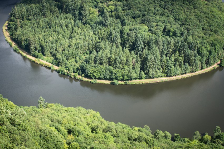 boucle de la sarre, allemagne, saarschleife, mettlach, cloef