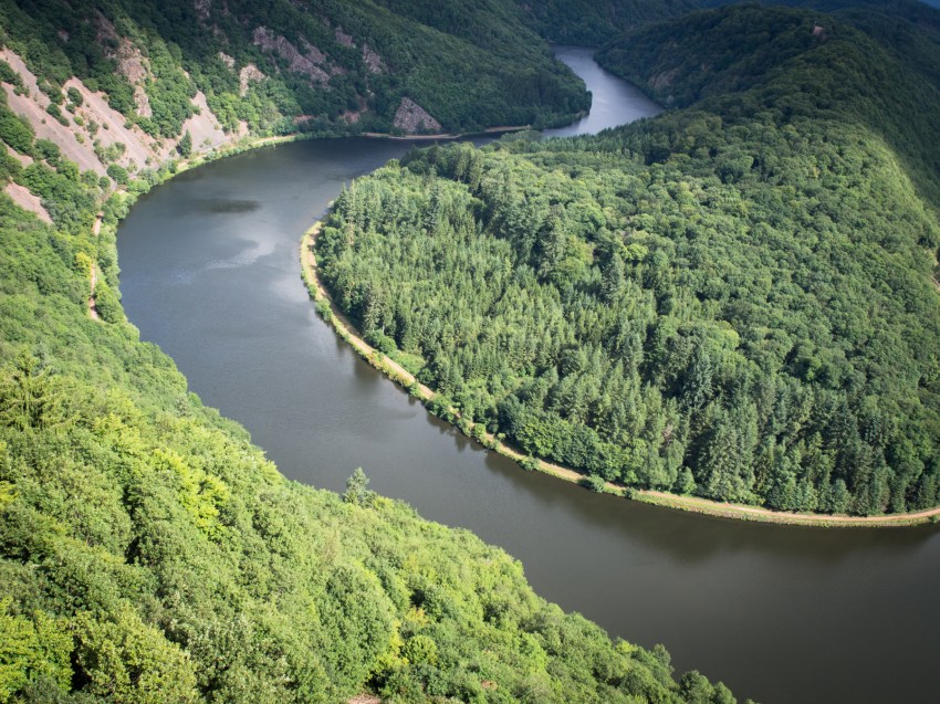 boucle de la sarre, allemagne, saarschleife, mettlach, cloef