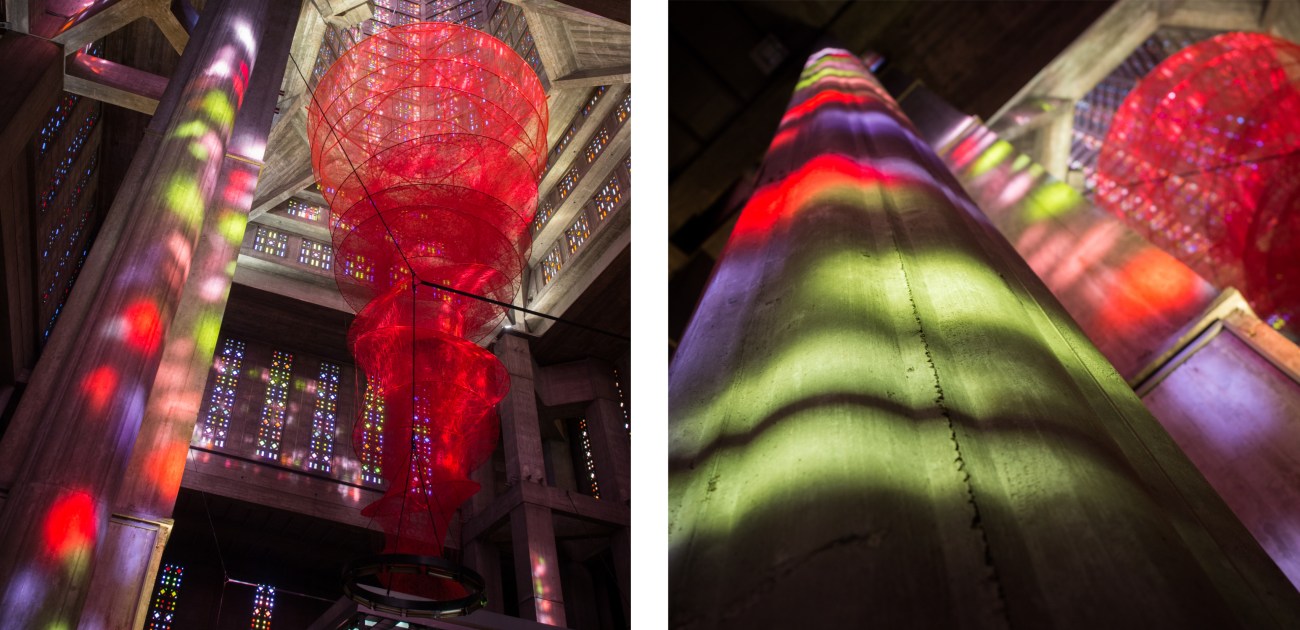 le havre, perret, église saint joseph, un été au havre, normandie, Chiharu Shiota