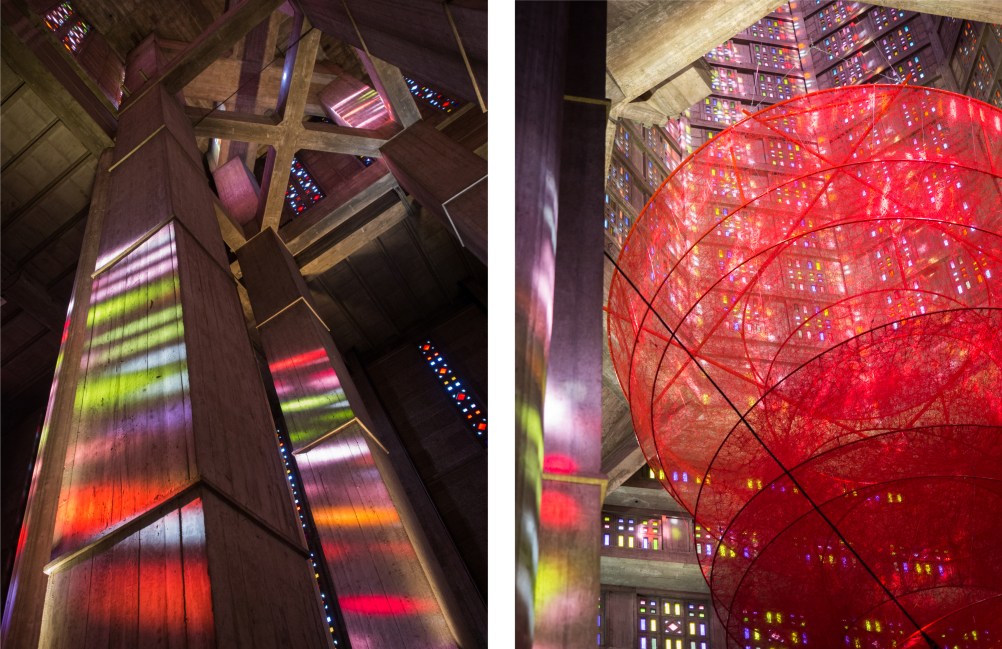 le havre, perret, église saint joseph, un été au havre, normandie, Chiharu Shiota