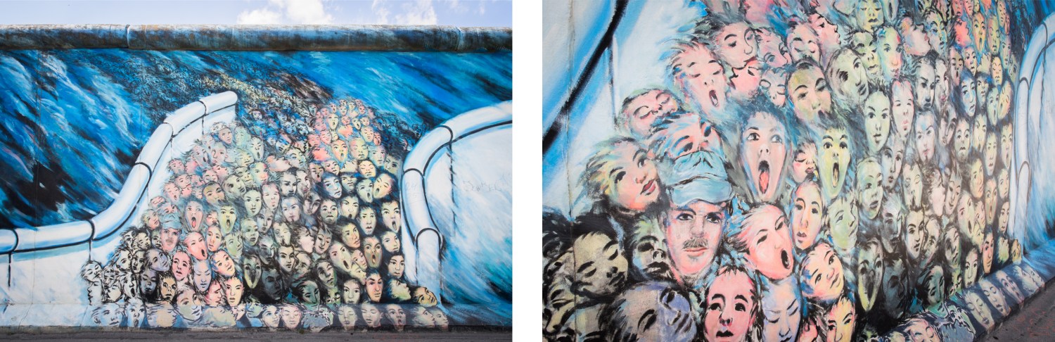 mur de berlin, east side galerie, berlin, allemagne