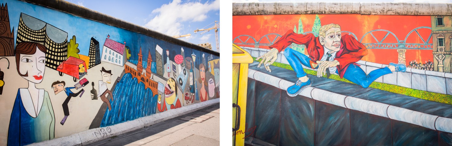 mur de berlin, east side galerie, berlin, allemagne