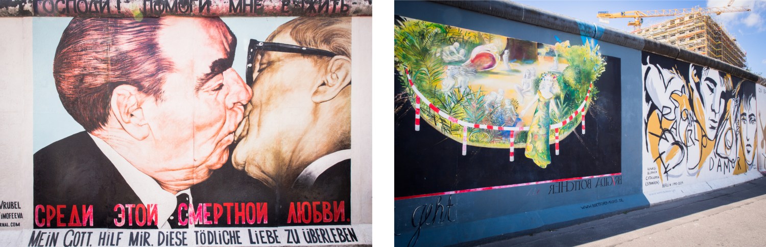 mur de berlin, east side galerie, berlin, allemagne