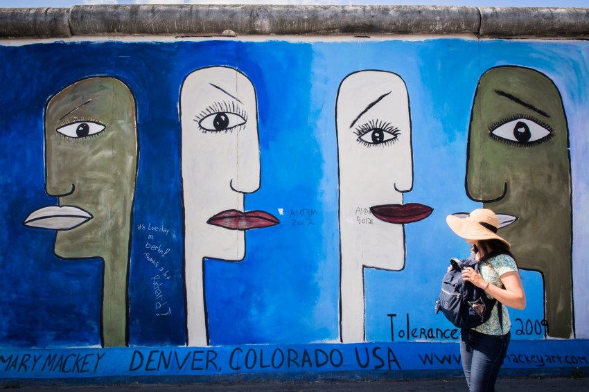 mur de berlin, east side galerie, berlin, allemagne