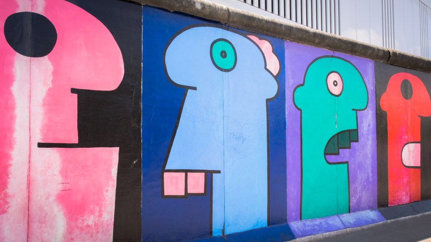 mur de berlin, east side galerie, berlin, allemagne