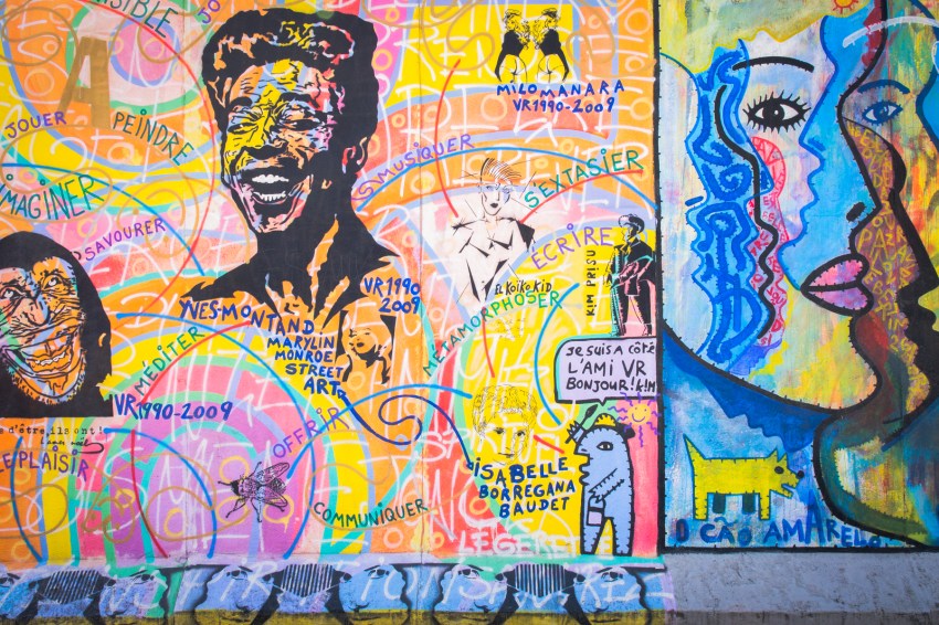 mur de berlin, east side galerie, berlin, allemagne