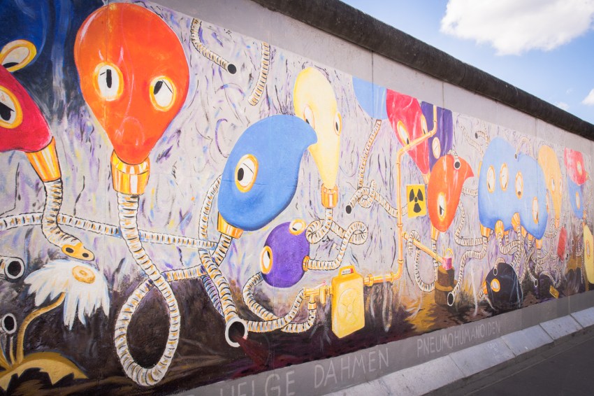 mur de berlin, east side galerie, berlin, allemagne